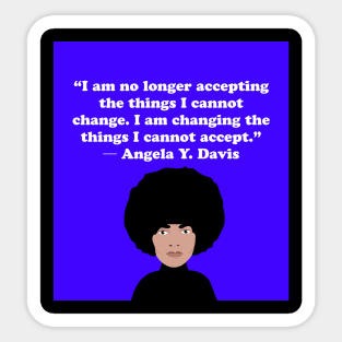 Angela Davis Quote Sticker